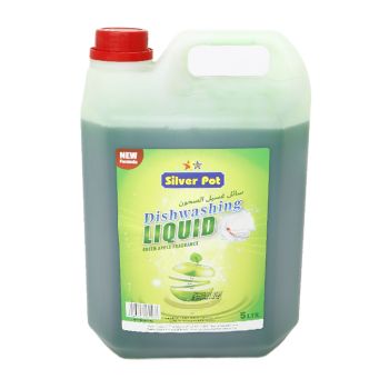 SILVER POT DISH WASH LIQUID GREEN APPLE 5LTR