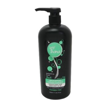 Lady Diana Hydrating Hair Care 2 In1 Silk Shampoo for Soft Hair