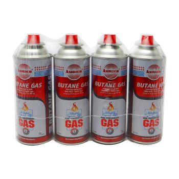 Asmaco Butane Gas Canisters for Portable Camping Stoves & Grills