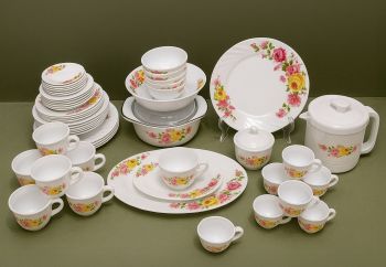 Timmy's Lavish & Stylish Heat-Resistant Opal Dinner Set 58 Pieces