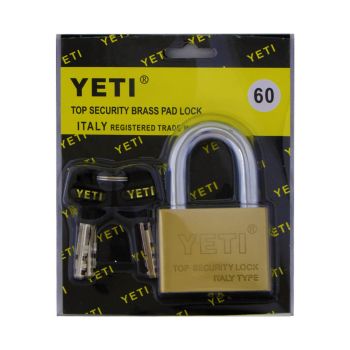 60mm Brass Pad lock with Key Set