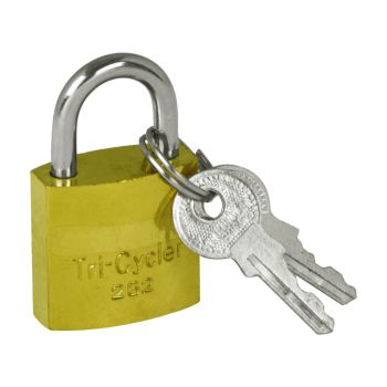 Tri-Cycle 20mm Padlock Compact, Secure Lock for Home - Office Use