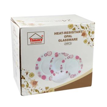Timmy Dinner Set SQ Gold line 24pcs
