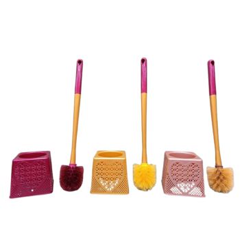 Elegant Toilet Brush Set with Decorative Holder