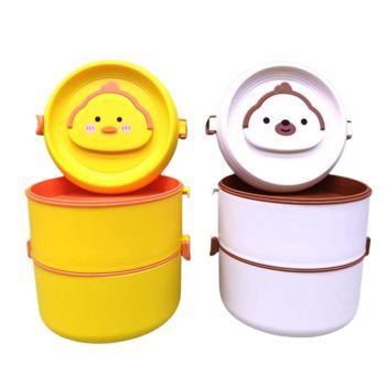 Stackable Cartoon Lunch Box - Fun, Durable & BPA-Free Design