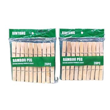 Xintong Eco-Friendly Bamboo Clothes Pegs | Laundry Set
