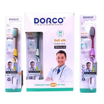 Dorco Toothbrush with Soft Flash Silk Bristles | Deep Clean Care