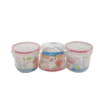 TROPICANA W/LOCK & LOCK LID 3PC SHRINK
