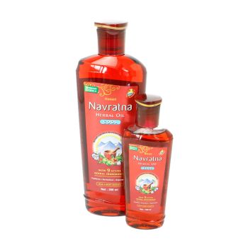 NAVARATNA RED HAIR OIL 300ML+100ML