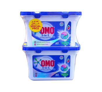 OMO 3-In-1 Laundry Detergent Capsules Eucalyptus Scent Freshness