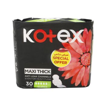 KOTEX MAXI PADS (SUPER) 30PC/PK