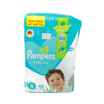 PAMPERS MEGA PACK 2X48PC NO6