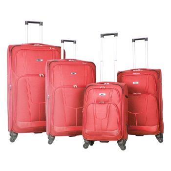 Solo Premium Quality Travelling Luggage 4 Piece Set Assorted Color