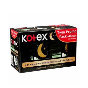Kotex Maxi Thick Cotton Sanitary Pads Twin Promo Pack