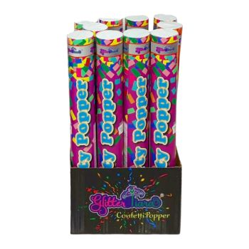 Multi-color Crafted Papers Party Poppers 40Cm Set of 12 Pieces