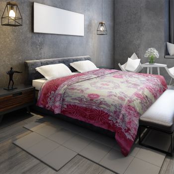 Cloudy Soft & Warm Multi-color Winter Warm Blankets for Bed 2 Ply 220X240Cm