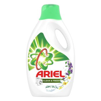 Ariel Fresh & Clean Laundry Liquid Efficient Cleaning Power 3Ltr