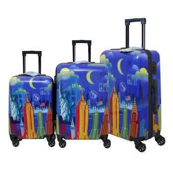 Experience Unmatched Comfort with Our 3-Piece ABS Polycarbonate Super Light Luggage Trolley Set