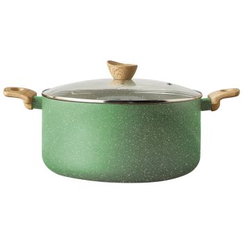 Kawashi Non-Stick Marble Coating Casserole with Glass Lids A Culinary Essential
