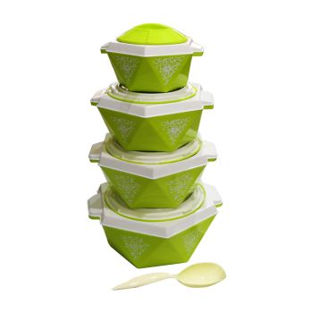  4 PCS Insulated Hot Pot Set with Free Ladle