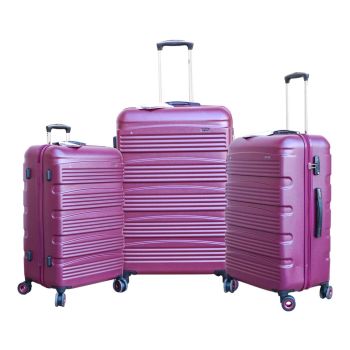 Solo ABS+PC High Quality Material Trolley Set in Vibrant Designs & Assorted Colors