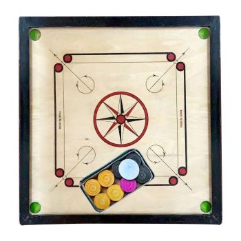 Highly Smooth Playing Indoor & Outdoor Wooden Carrom Board 30x30