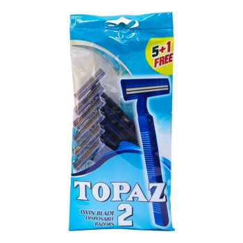 Topaz High-Quality Stainless Steel Twin Blade Razor Offer Pack