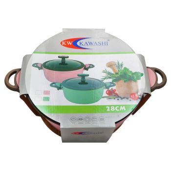 Kawashi Easy Cooking Casserole With Glasss Lid Size 28Cm
