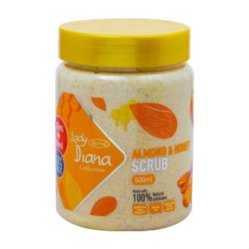 Lady Diana Herbal Collection Natural Almond & Honey Scrub 500Ml