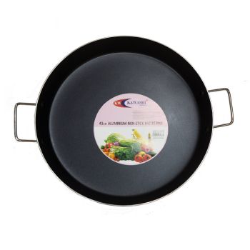 Kawashi High-Quality Aluminium Non-Stick Paella Pan Size-42Cm