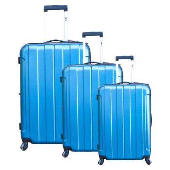Solo's Light Weight & Expandable 3 Piece Luggage Set with TSA Lock and with PC & ABS Material