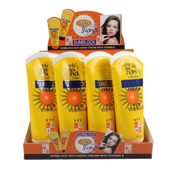 Lady Diana  Herbal Collection Anti-Aging Sunblock Cream SPF UV 40 170Ml