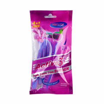 Feah Active 3 Sharp Edge Triple Blade Women's Razor Offer Pack