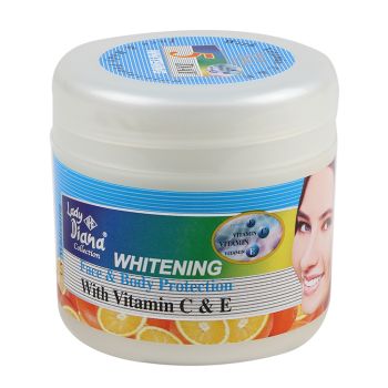 Lady Diana Face & Body Whitening Cream with Vitamin C & E 300Ml