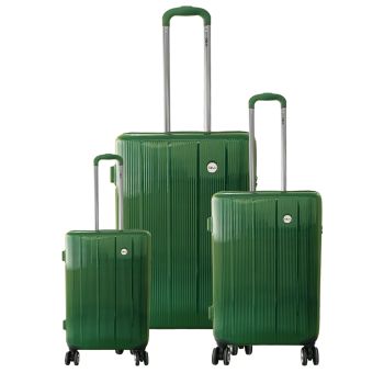 Solo's Light-Weight & Unbreakable 3 Piece Luggage Set with PC & ABS Material