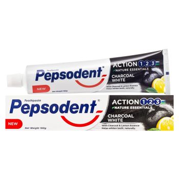The Magic of Pepsodent Charcoal White Toothpaste Embrace Whiter Teeth 160Gm