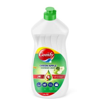 Feah Comfy Dishwash Liq 1.5Ltr (Apple)+Sponge 