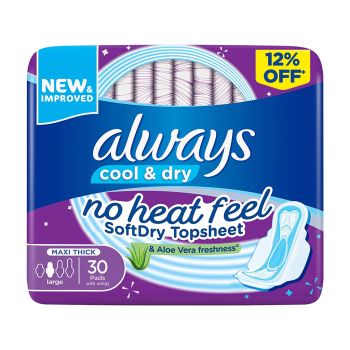Always Cool & Dry Sanitary Pads Complete Comfort & Hygiene