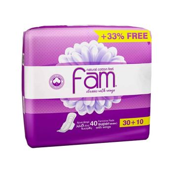 Fam Cotton Feel Sanitary Pads Superior Protection and Comfort
