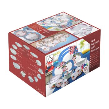 Timmy Premium Quality Stylish - Heat-Resistant Opal Dinner Set