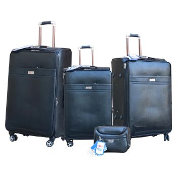 Seamless Travel Solutions Navigating the World with 4-Piece Assorted Colors Luggage Trolley Set