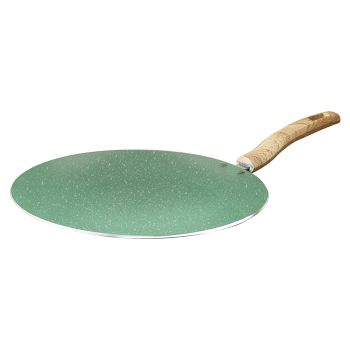 Safety and Style in One with Kawashi Non-Stick Marble Coating Tawas with Heat-Resistant