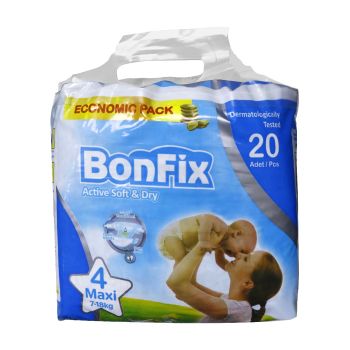 BonFix Soft & Dry Baby Diapers Maxi 4 Economic Pack