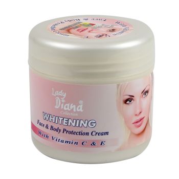 Lady Diana Whitening Face & Body Cream with Vitamin C & E 300Ml