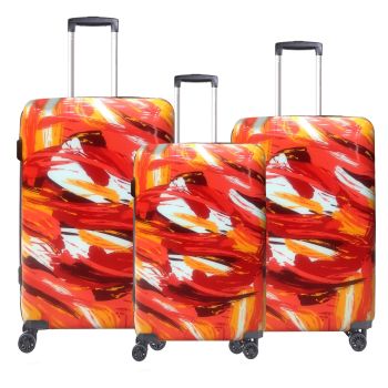 Solo Presents  PC+ABS Material High-Quality 3 Piece Luggage Set