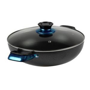 Buy High-Quality Aluminium Kawashi Wok Pan with Glass-Lid