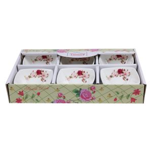 Timmy Supreme Quality Flower Designed 6 Piece Bowl Set