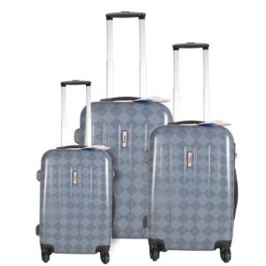 Solo's PC & NBS High Quality Unbreakable Light Weight Assorted Colors 3 Piece Luggage Set